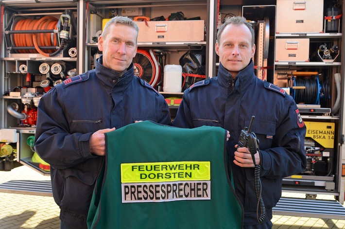 FW-Dorsten: Unterstützung für den Pressesprecher der Feuerwehr-Hauptbrandmeister Dirk Heppner neuer Stellvertreter