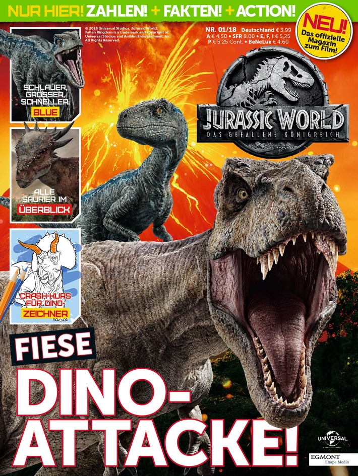 Die Dinosaurier aus Jurassic World erobern ihr eigenes Magazin