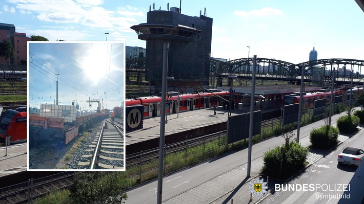Bundespolizeidirektion München: Bauzug entgleist bei Rangierfahrt / Bundespolizei ermittelt wegen Gefährdung des Bahnverkehrs