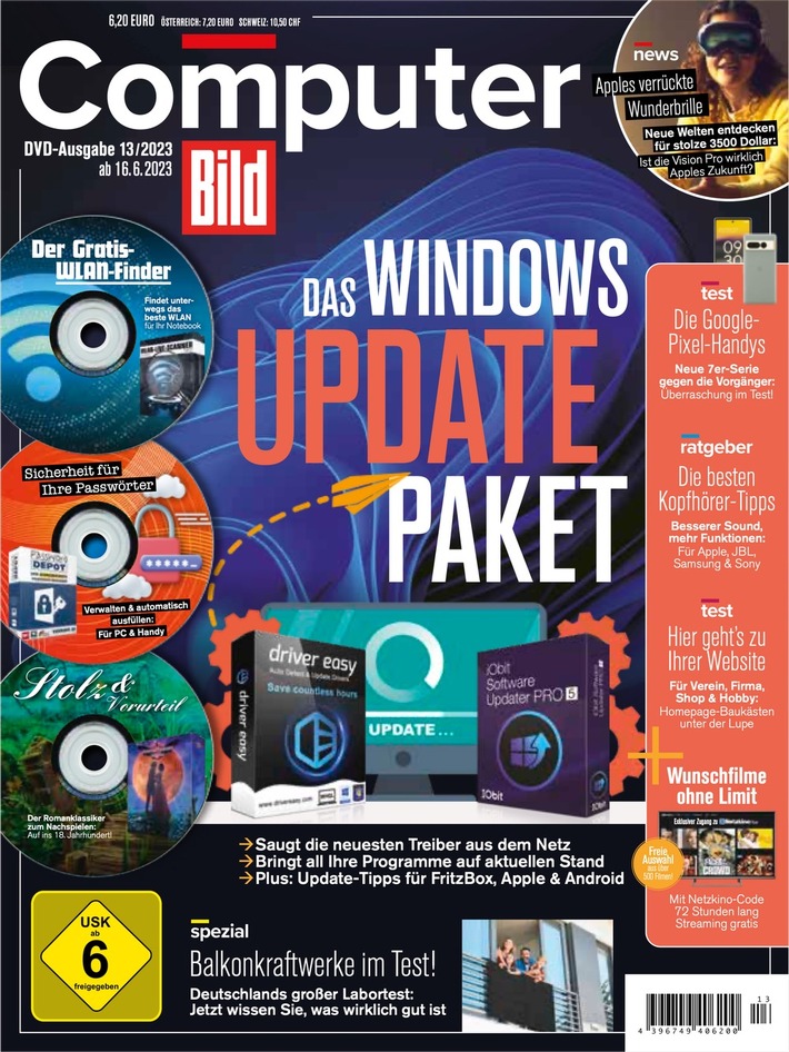 Gelungener Auftritt: COMPUTER BILD testet Homepage-Baukästen