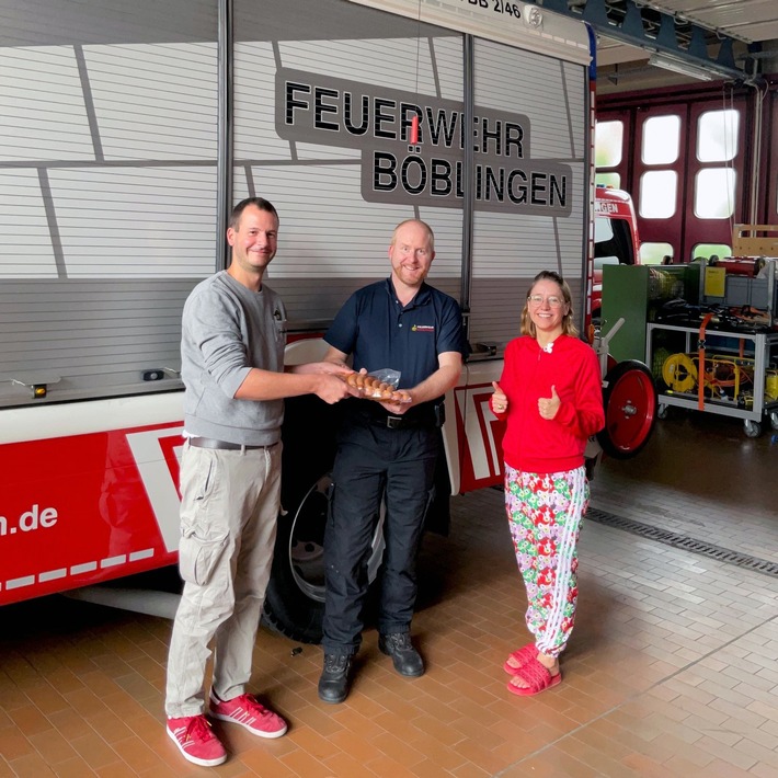 FW Böblingen: Ein Dankeschön für unsere Feuerwehr
