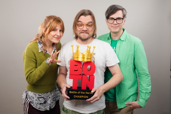 „Battle of the Nerds“ – Staffel 2 des Gameshow-Podcasts mit Eva Schulz und Ralph Caspers startet