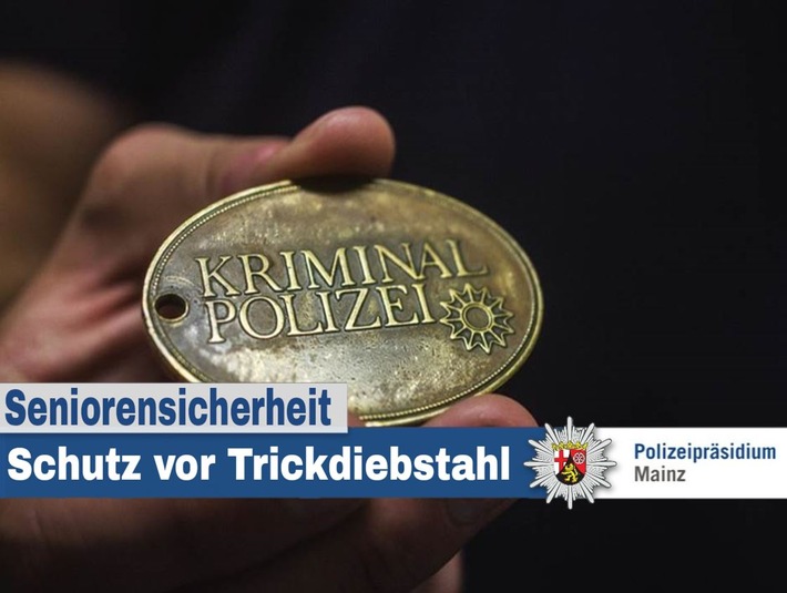 POL-PPMZ: Mainz-Neustadt - Trickdiebstahl zum Nachteil einer 94-Jährigen