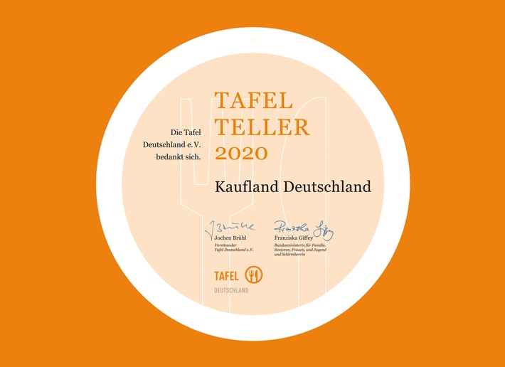 "Tafel-Teller" für besonderes Engagement