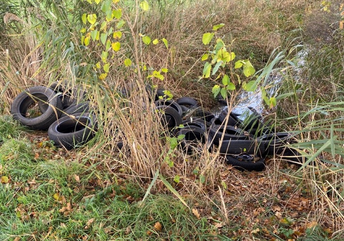 POL-SE: Raa-Besenbek - Altreifen am Deich abgelagert