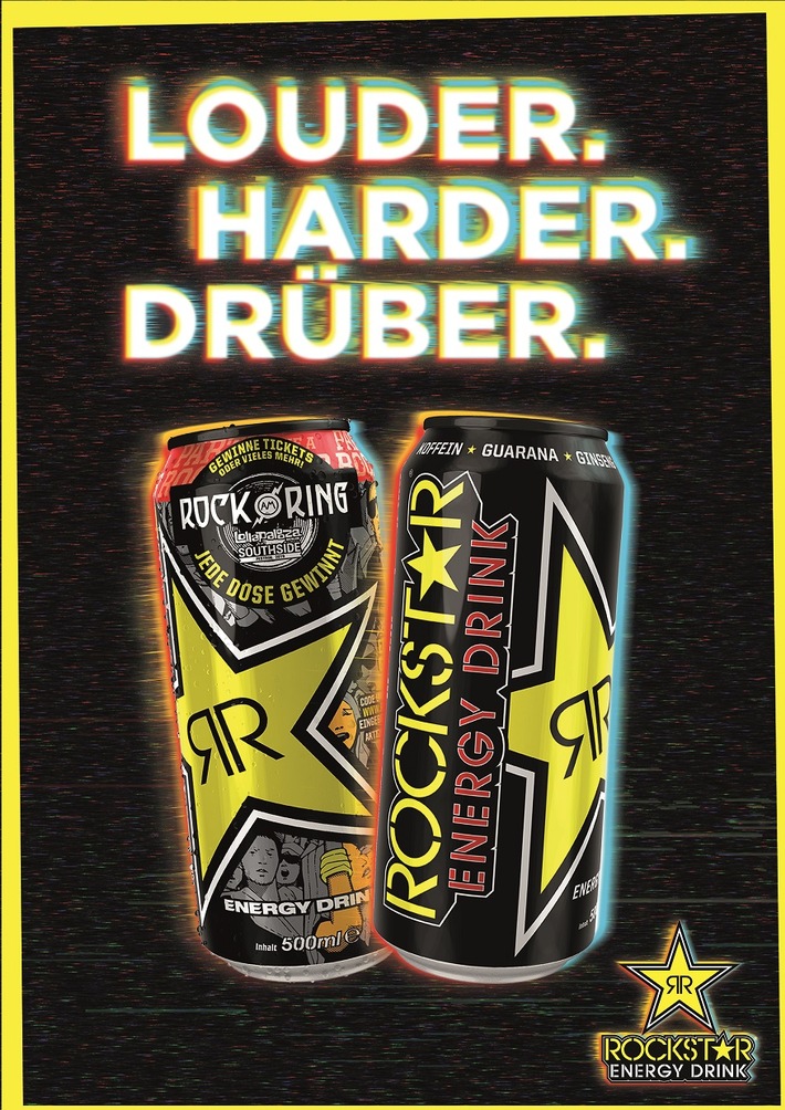Louder. Harder. Drüber. / Rockstar Energy Drink dreht mit neuer Markenkampagne auf!