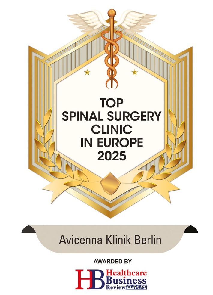 Avicenna Klinik Berlin als beste europäische Fachklinik für Wirbelsäulenchirurgie ausgezeichnet