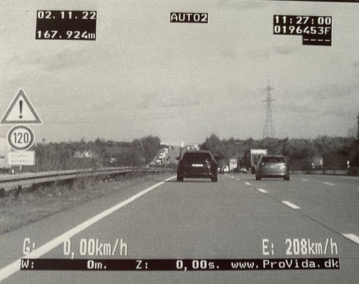 API-TH: Autobahnpolizei stoppt Sportwagen mit über 200 km/h auf Autobahn 9 Richtung Berlin bei Eisenberg!