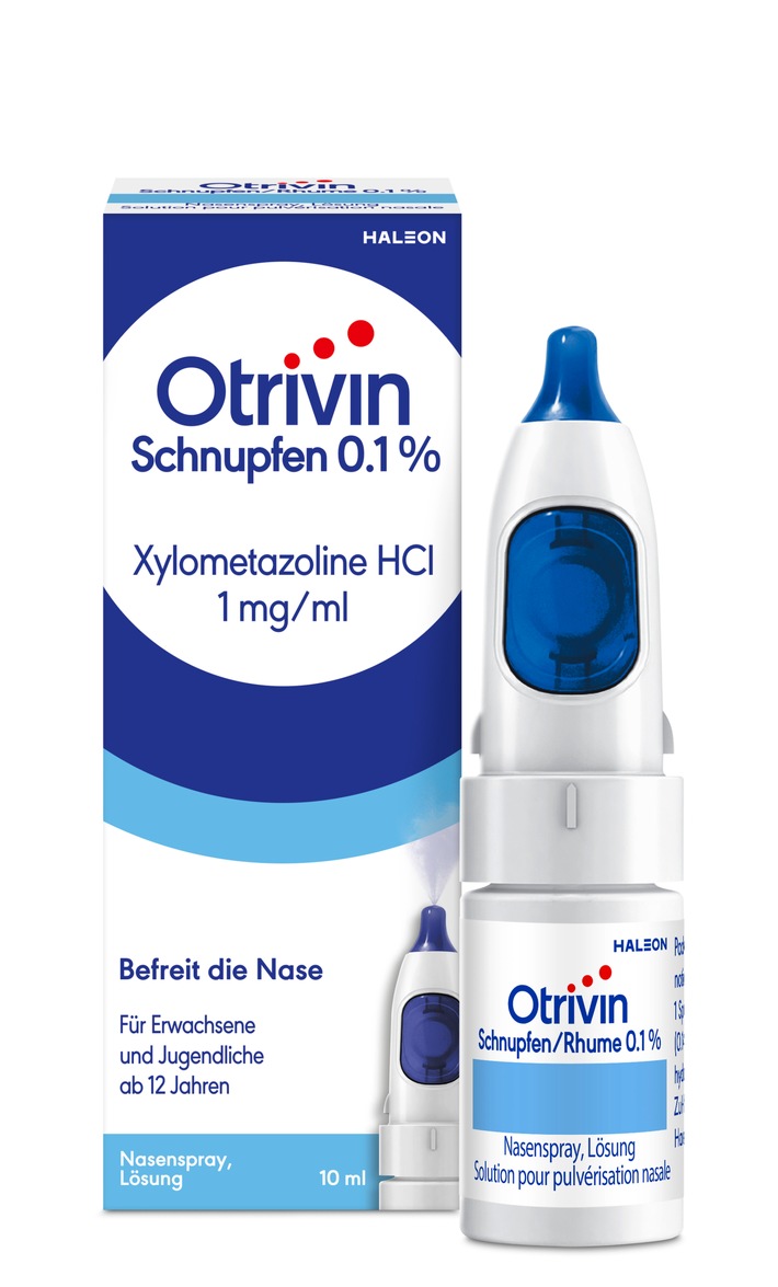 Haleon lanciert die neue Sprühtechnologie für Otrivin Nasensprays