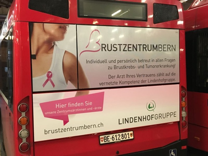 Das Brustzentrum Bern der Lindenhofgruppe setzt sichtbare Zeichen
