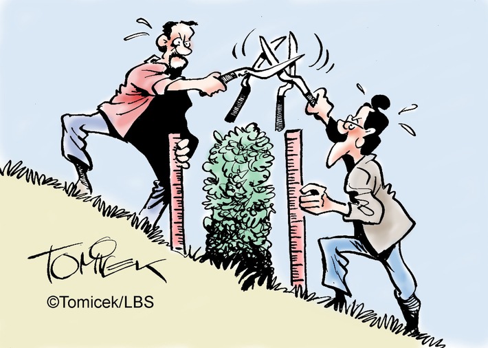 Eine Hecke am Hang - Welche erlaubte Pflanzenwuchsh&ouml;he gilt hier eigentlich?
