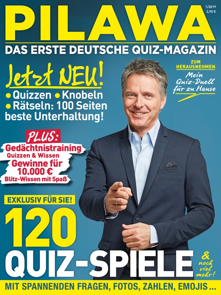 Mit PILAWA kommt Deutschlands erstes Quiz-Magazin auf den Markt