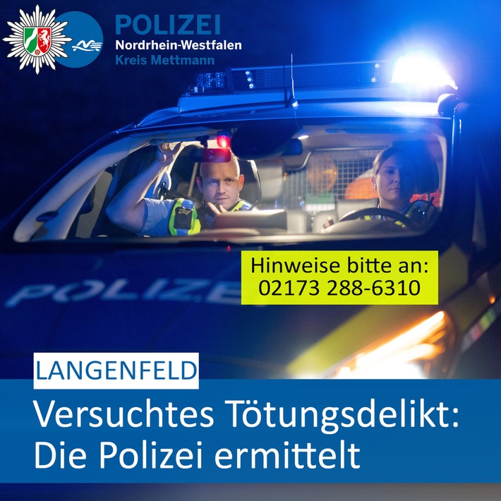 POL-ME: Versuchtes Tötungsdelikt: 42-Jähriger durch Stiche verletzt - Polizei ermittelt - Langenfeld - 2406061