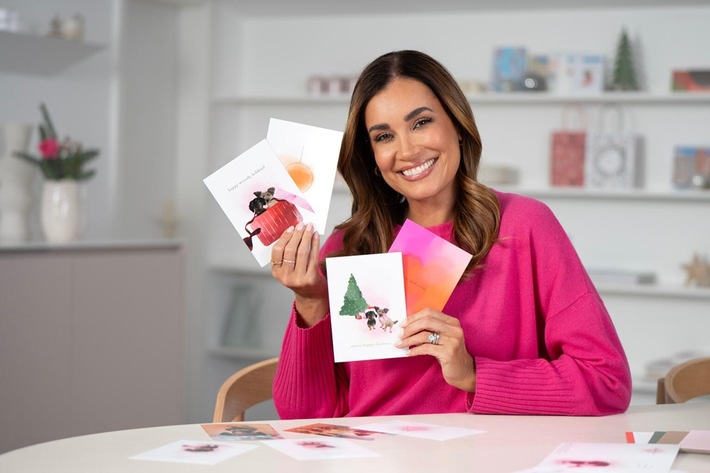 Liebe versenden Jana Ina Zarrella präsentiert exklusive Grußkarten-Kollektion zu Weihnachten | UNICEF