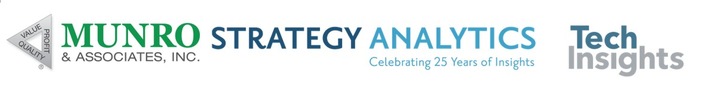 TechInsights partners with Strategy Analytics and Munro & Associates to deliver an in-depth analysis of electric vehicle technologies