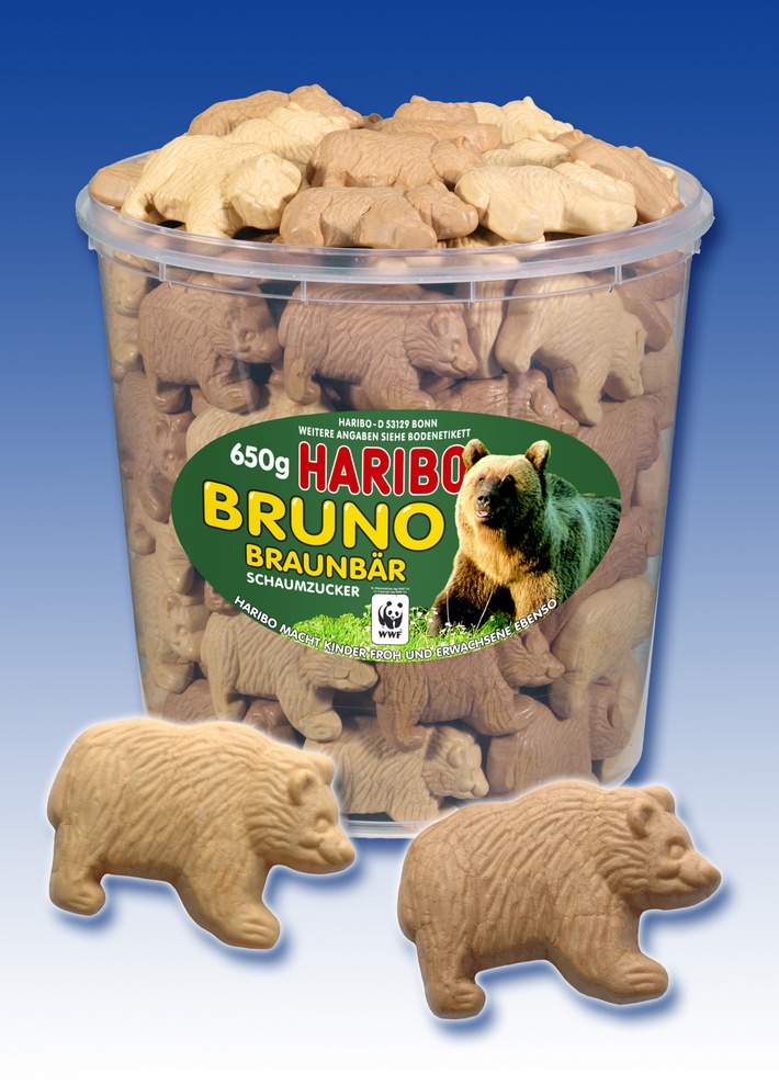 HARIBO Spendenoffensive mit dem neuen Produkt "BRUNO-BRAUNBÄR"!