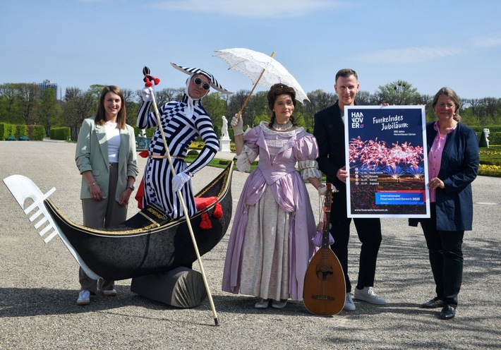 Unter dem Motto "Funkelndes Jubiläum, 350 Jahre Herrenhäuser Gärten" startet der 33. Internationale Feuerwerkswettbewerb in die Saison 2025