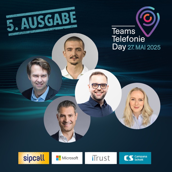 sipcall lädt zur 5. Auflage des beliebten und schweizweit einzigartigen Teams-Telefonie Day