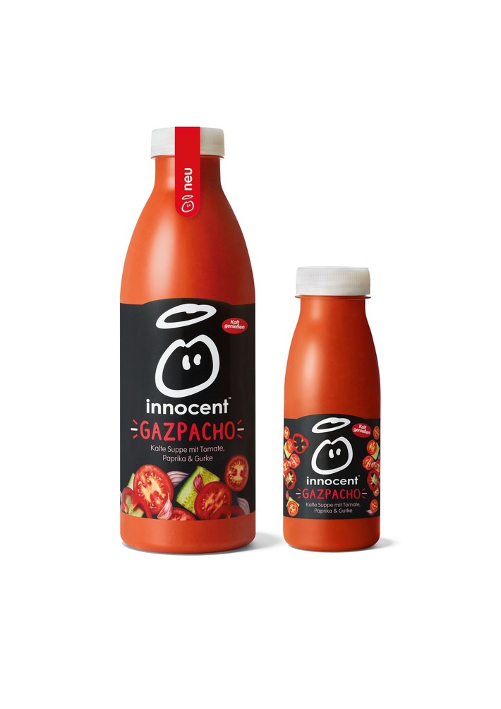 Die perfekte leichte Mahlzeit: die neue gekühlte Gazpacho von innocent