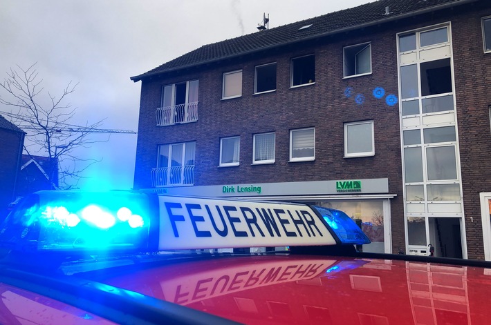 FF Goch: Küchenbrand am Bahnhofsplatz