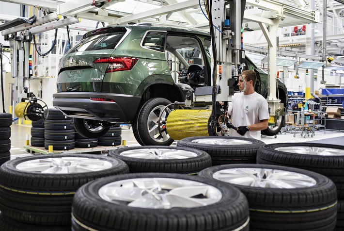 SKODA AUTO Werk Kvasiny verzeichnet im Jahr 2018 einen neuen Produktionsrekord (FOTO)