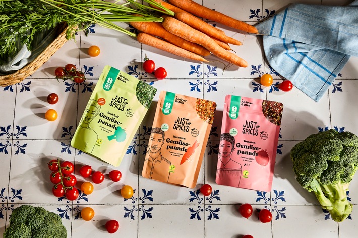 Just Spices launcht drei neue Gemüse-Panaden und bietet seinen Kunden neue Inspiration in der Küche