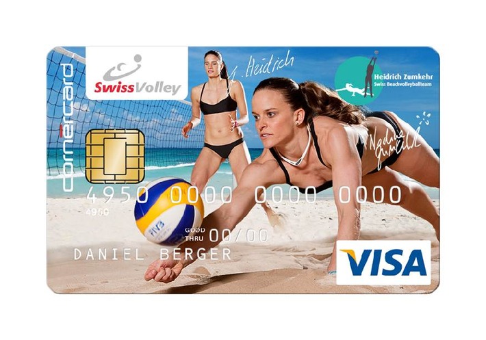 Nouvelles ambassadrices de la marque: les pros du beach-volley Joana Heidrich et Nadine Zumkehr rejoignent Cornèrcard