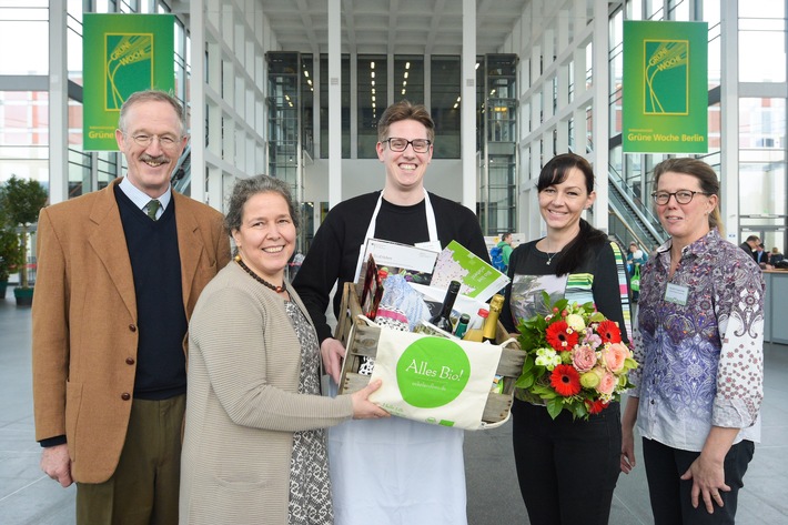 Grüne Woche 2018: Die 200.000. Besucherin ist "im ersten Beruf Floristin"