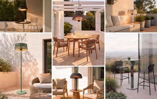 Neue Lucande-Heizstrahler sorgen für Wärme mit Stil: Lampenwelt.de zeigt Outdoor-Designs zwischen Natural, Boho & Retro
