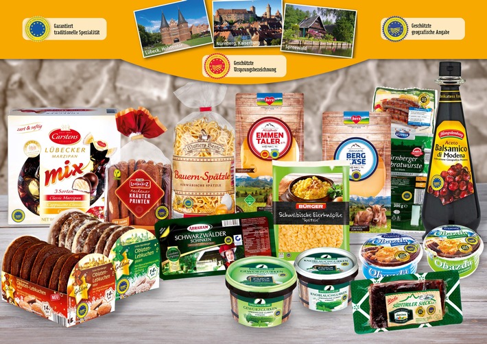 NORMA vermarktet weitere Produkte mit besten Qualitätssiegeln aus regionaler Herstellung / Geschützte Ursprungsbezeichnung und garantiert traditionell zubereitet