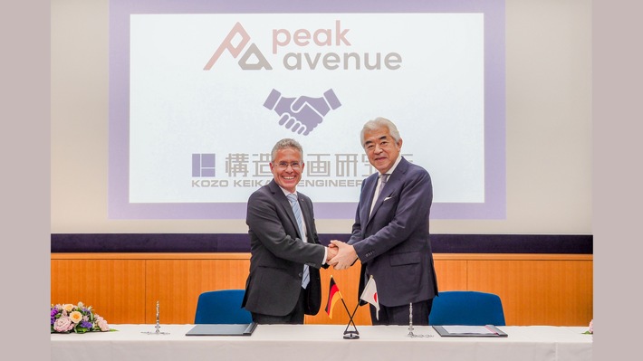 PeakAvenue begrüsst Kozo Keikaku Engineering als neuen strategischen Partner in Japan