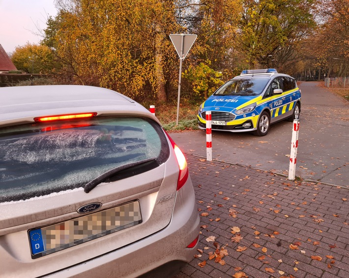 POL-GT: Schulwegkontrollen am Burgweg - Bitte Scheibe freikratzen!