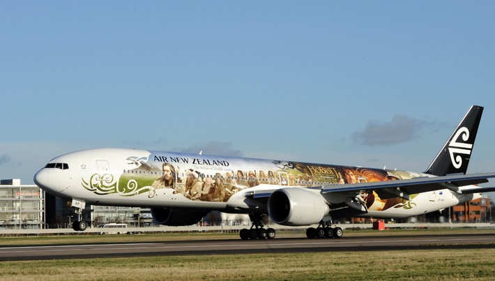 Air New Zealand präsentiert Flugzeug mit Hobbit-Motiven (BILD)