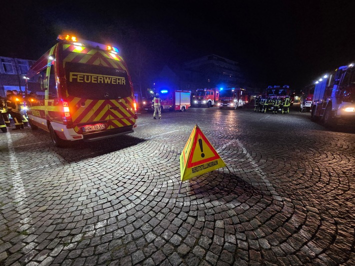 FW-ROW: Gasalarm in der Rotenburger Innenstadt - mehrere Personen betroffen