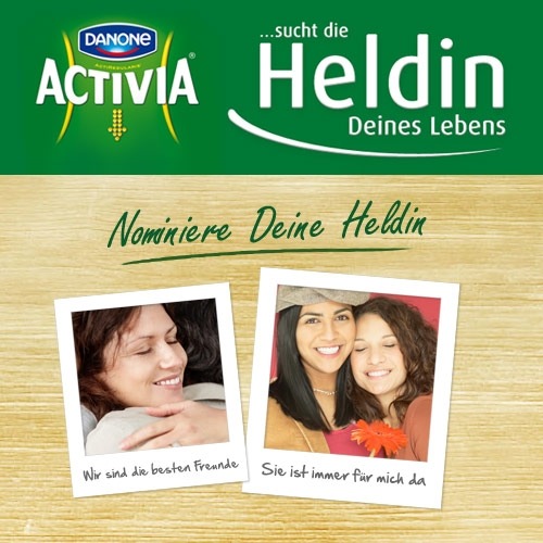 Heldinnen gesucht! / Pünktlich zum Weltfrauentag sucht Activia Creme-Genuss die "Heldin Deines Lebens" (BILD)