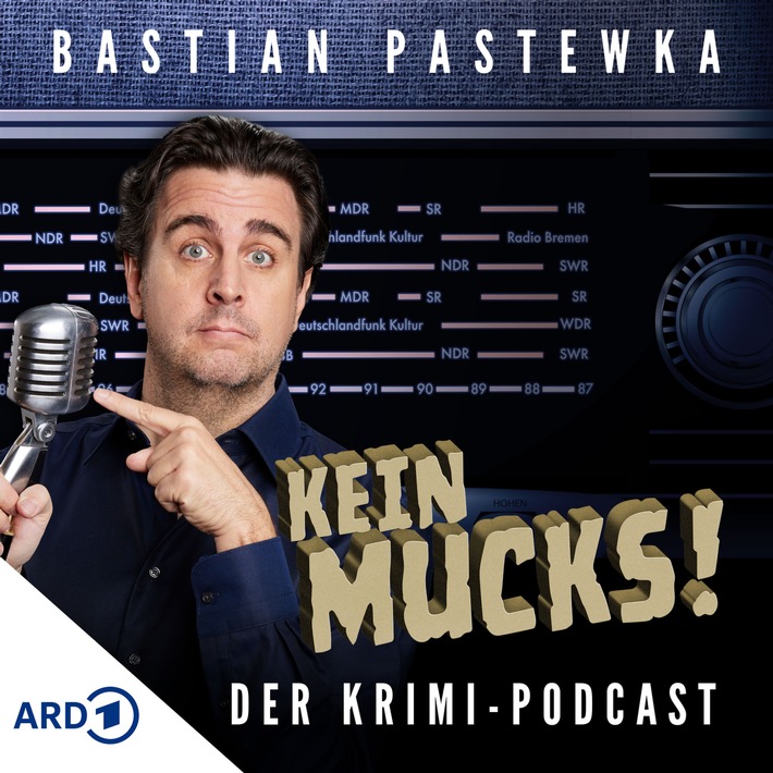Krimi-Klassiker aus ganz Deutschland neu entdeckt: Vierte Staffel des Krimipodcasts &quot;Kein Mucks!&quot; mit Bastian Pastewka startet am 29.9. in der ARD Audiothek