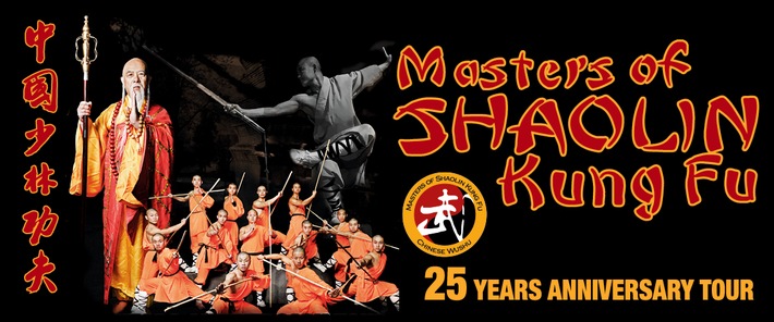 Masters of Shaolin Kung Fu - 25 Years Anniversary Tour | 21.-23.03.2025, ZH, BE, BS