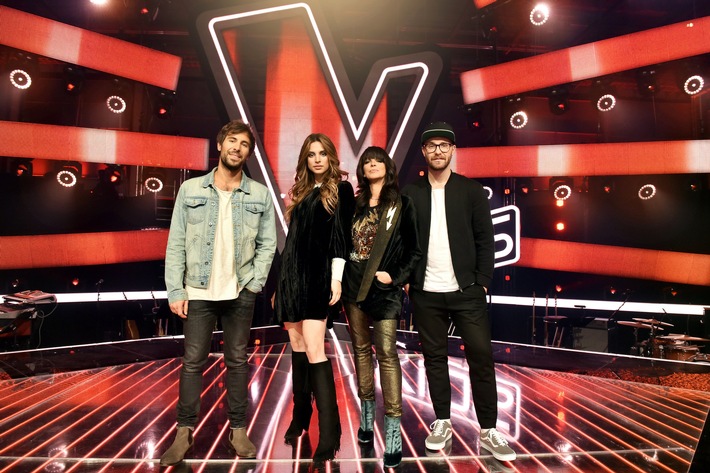 Kleine Stimm-Diamanten: &quot;The Voice Kids&quot; mit den Coaches Nena, ihrer Tochter Larissa, Max Giesinger und Mark Forster startet am Sonntag, 11. Februar in SAT.1