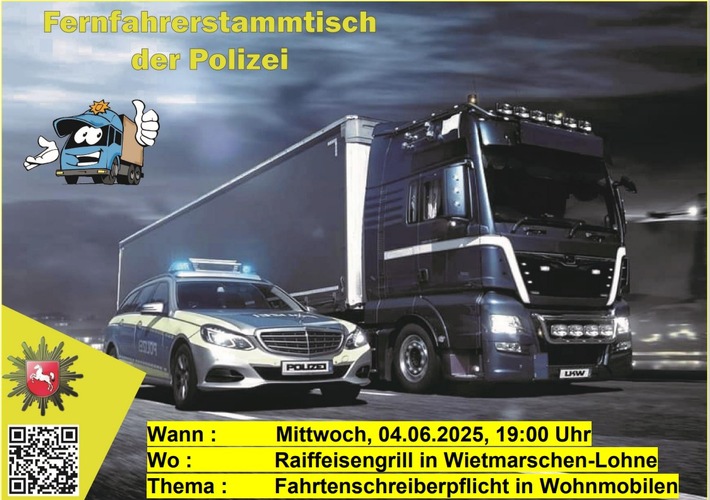 POL-EL: Wietmarschen-Lohne - Fernfahrerstammtisch