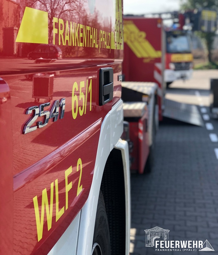 FW Frankenthal: Brand in Einkaufsmarkt