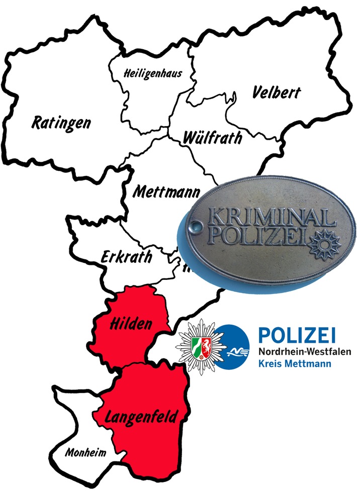 POL-ME: Einbrüche aus dem Kreisgebiet - Hilden / Langenfeld - 2107012