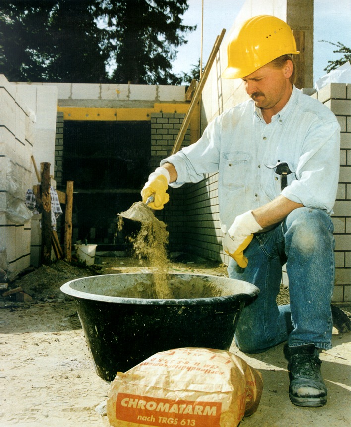 Zehn Jahre verboten: Chromathaltiger Zement - &quot;Erfolg für den Arbeitsschutz&quot;