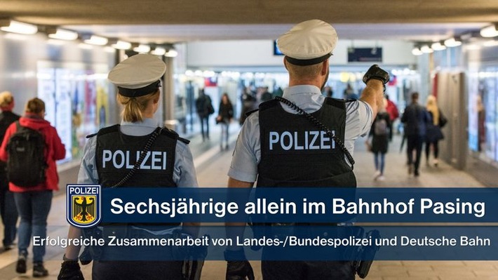 Bundespolizeidirektion München: Sechsjährige Eltern zugeführt: Bange Stunden für die Mutter (FOTO)