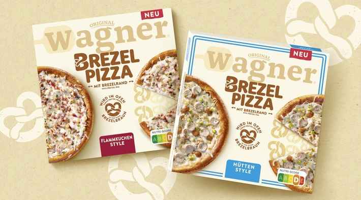 ORIGINAL WAGNER: Zwei neue Sorten BREZEL PIZZA / Es wird weiter aufgebrezelt!