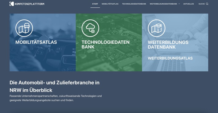 Vernetzung fördern, Technologien bewerten, Weiterbildungsangebote finden: neue Plattform für die Automobil- und Zulieferbranche