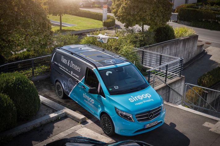 Mercedes-Benz Vans, Matternet e siroop danno il via a un progetto pilota relativo alla consegna on demand di prodotti nell