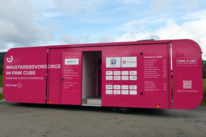Brustkrebsfrüherkennung im Fokus: Wo steht die Schweiz? Einladung zum Auftakt der PINK CUBE Roadshow am 28.05.2026 in Zürich