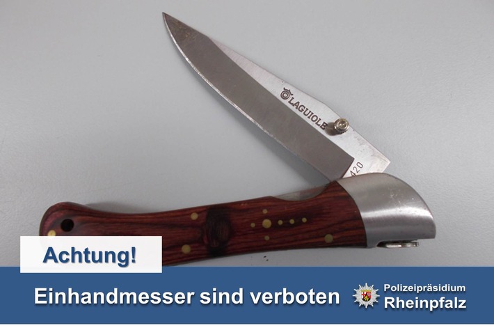 POL-PPRP: Einhandmesser bei Personenkontrollen aufgefunden