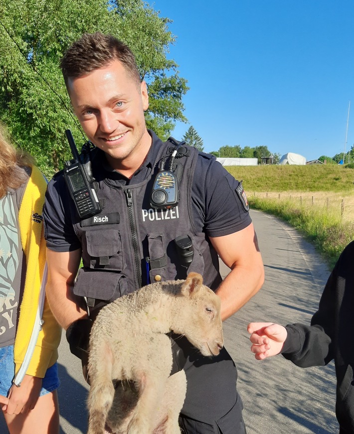 POL-SE: Elmshorn - Lammretter im tierischen Einsatz