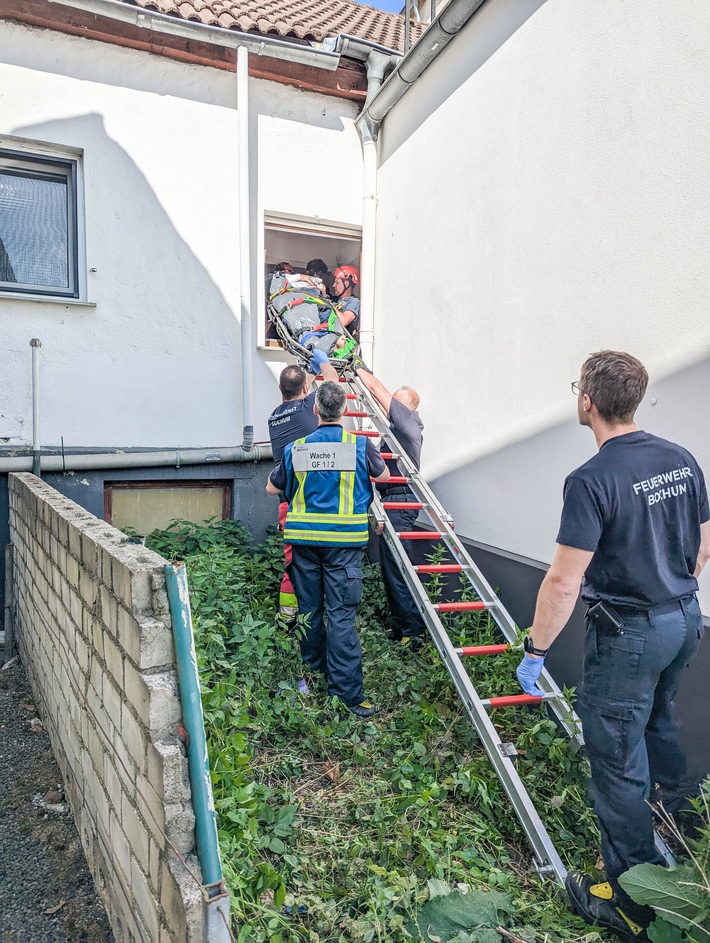 FW-BO: Person aus Wohngebäude gerettet